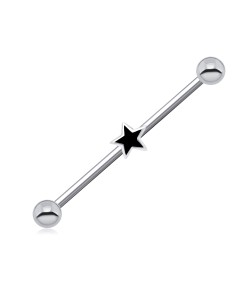 Small Enamel Star Industrial Piercing INDR-118s